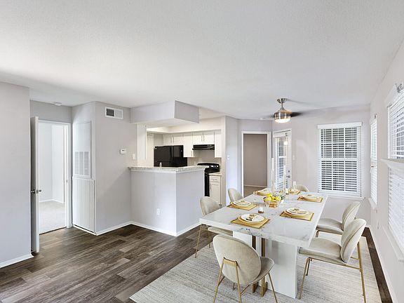 Dining area and kitchen