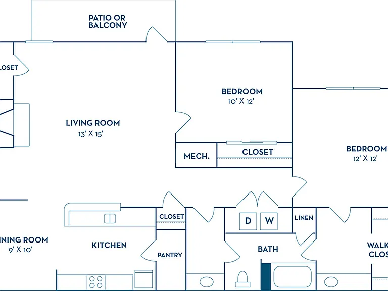 2 Bedroom | 1 Bath | 1146 SF | Renovated 2 Bedroom | 1 Bath | 1146 SF | Renovated