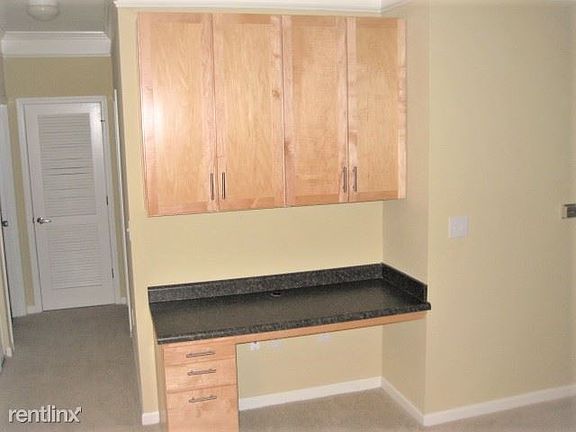 Built-in desk and storage!