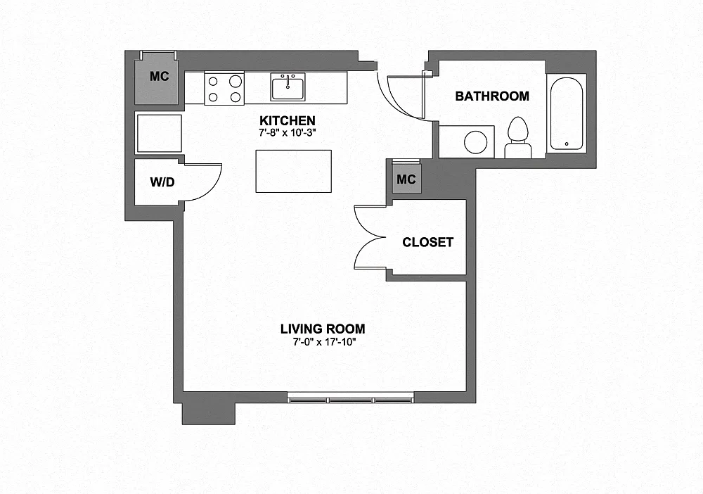 Floor plan Studio