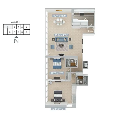Floor plan B8-I-Classic