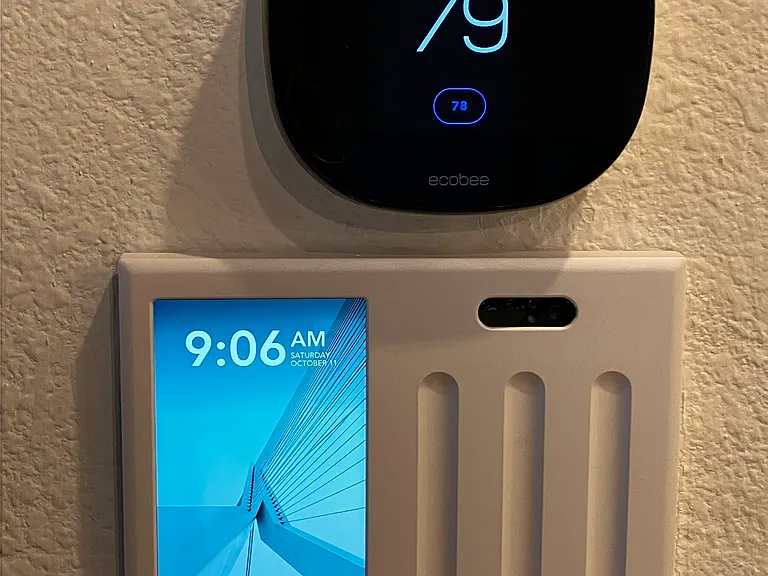 EcoBee thermostat and Brillance lighting control panel