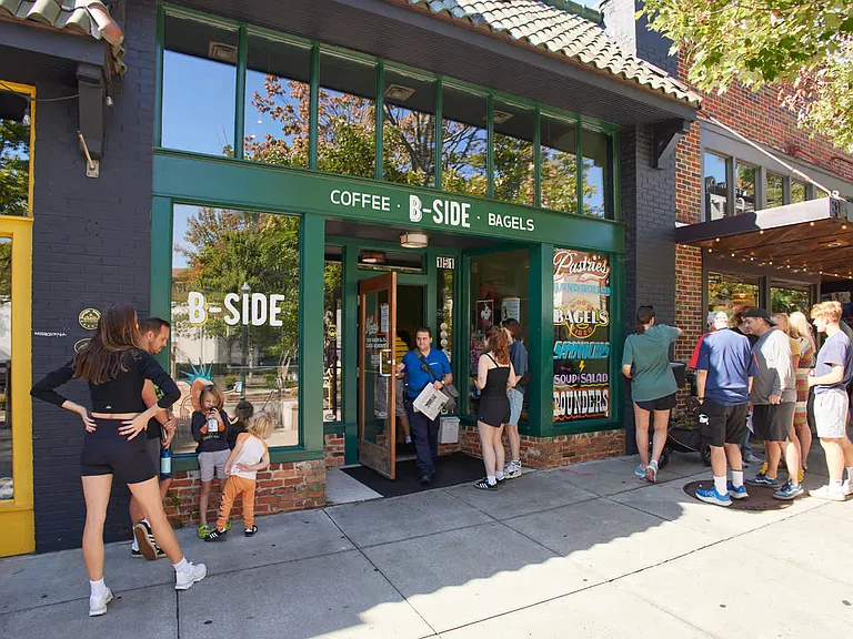 Get your fill of wood-fired bagels and coffee at B-Side