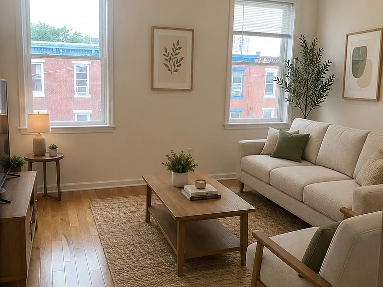 STAGGED LIVING ROOM