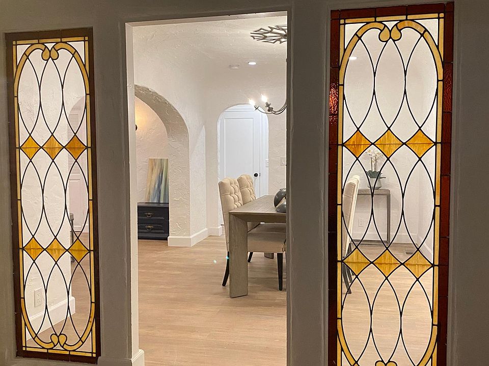 Entry Foyer with Stained Glass