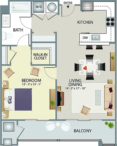 Floor plan Clubside B3
