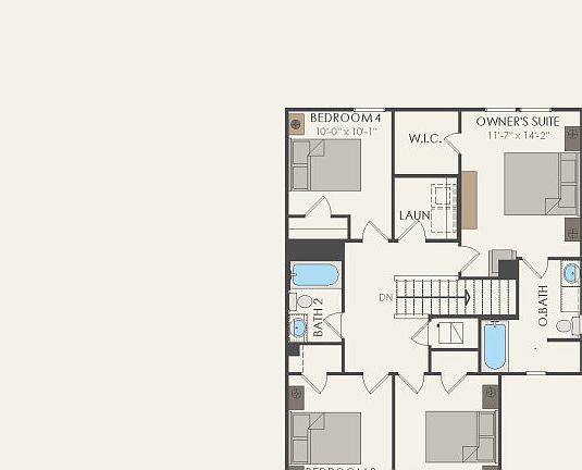 Second Floor 4 br 2.5 ba