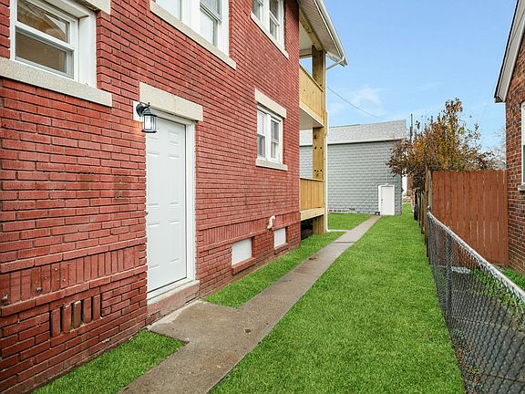 Entryway on side of building