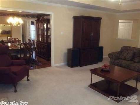 Looking into dining room from formal living room.
