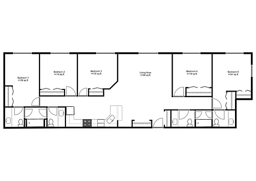 Floor plan 5 Bedroom- 99