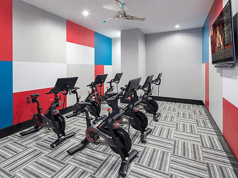 Yoga and Spin studio with Peloton bikes