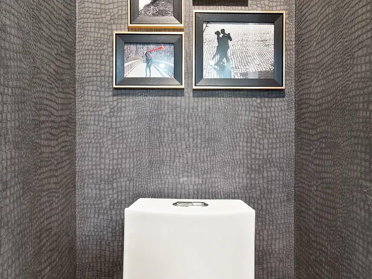 Main level powder room