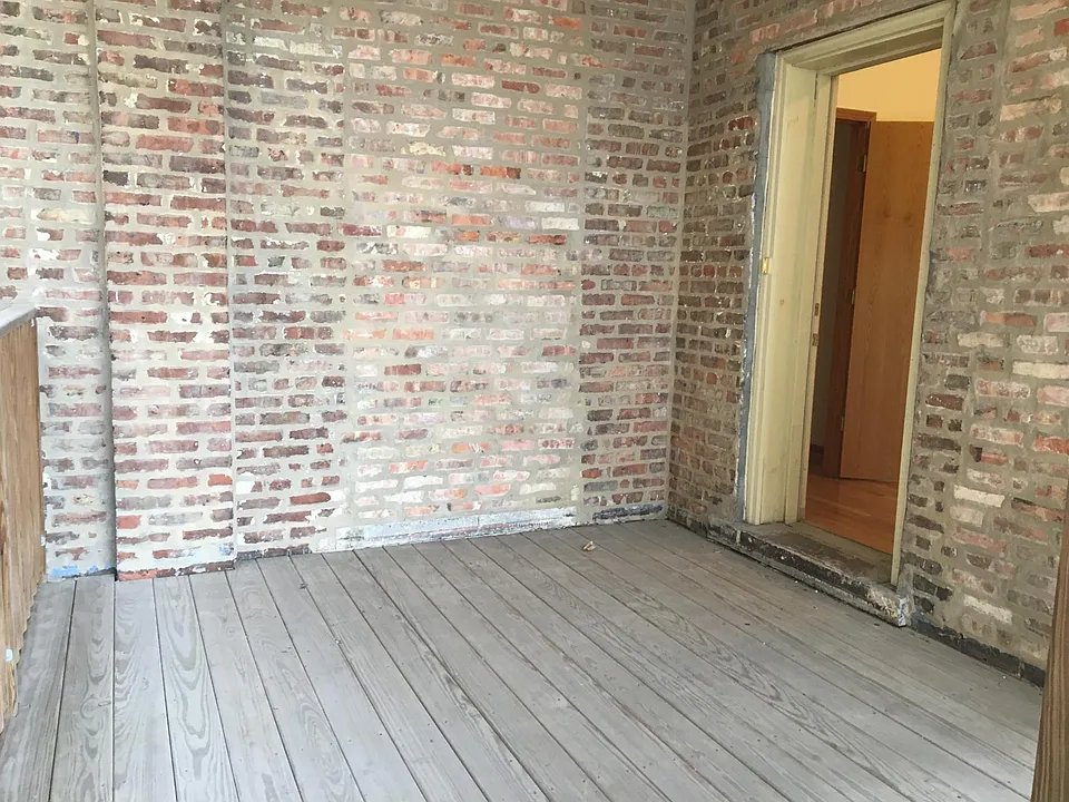 private rear balcony