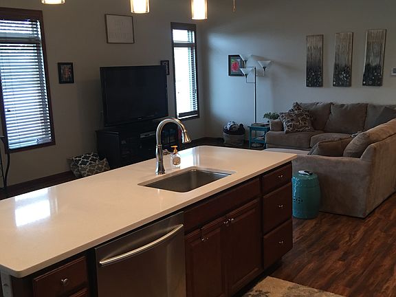 kitchen into living room