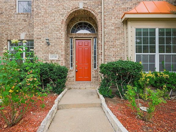 This gorgeous two-story home is located in Frisco's established Hunters Creek neighborhood.