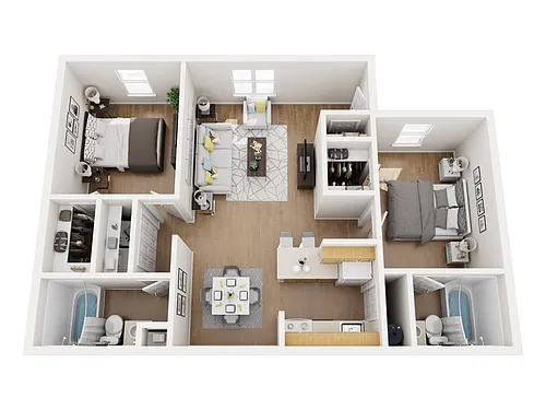 Floor plan Classic Two Bedroom