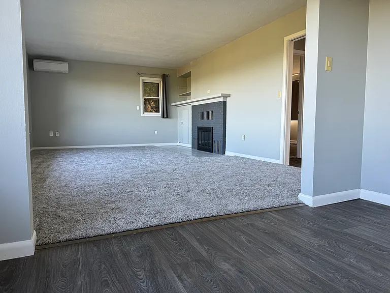new flooring in dining room and living room