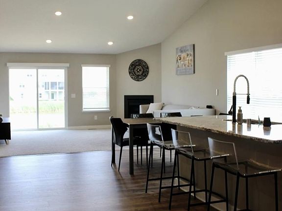 Granite counters and grey cabinets