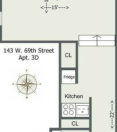 2nd image of 143 W 69th St APT 2D