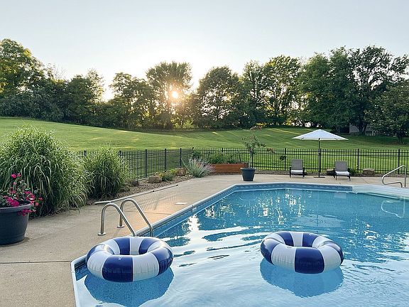 Pool with private backyard