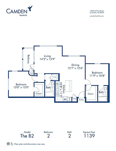 Floor plan The B2