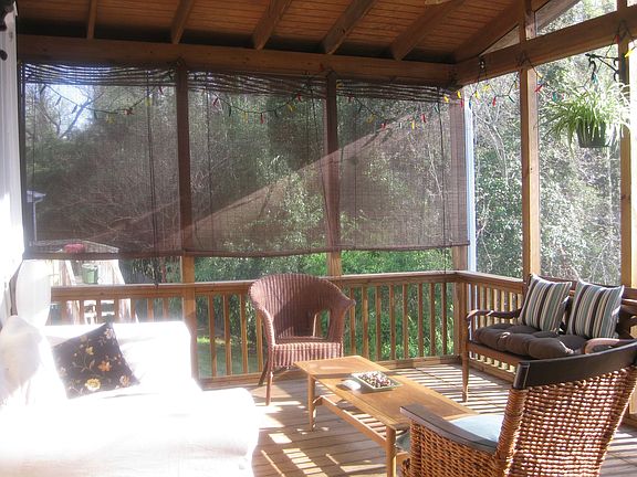 Screened porch perfect for entertaining