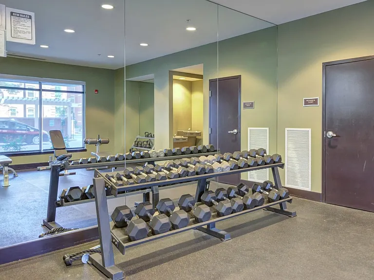 Fitness Center with Weights and Cardio Equipment
