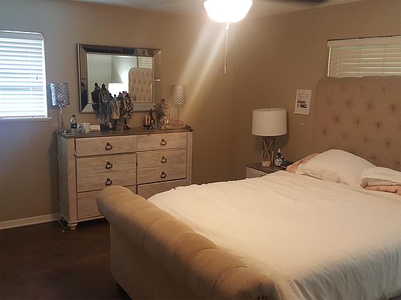 Large master bedroom with walk in closet