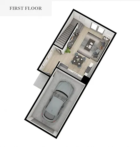 Floor plan Sequoia 2-Bed w/Unfinished Basement
