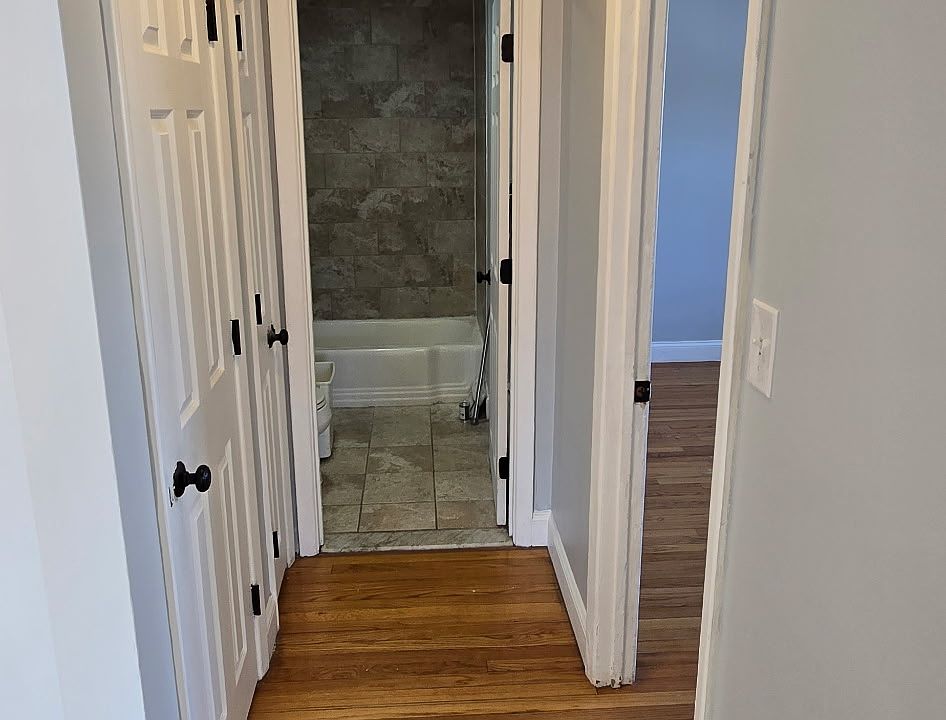 Hallway and Bathroom door