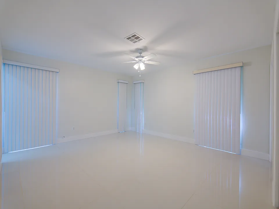 Master Bedroom #1 with bathroom and 2 closets fits king bed and 2 night stands comfortably.