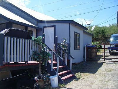 Side view and driveway