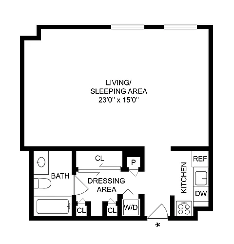 Floor plan Studio-C