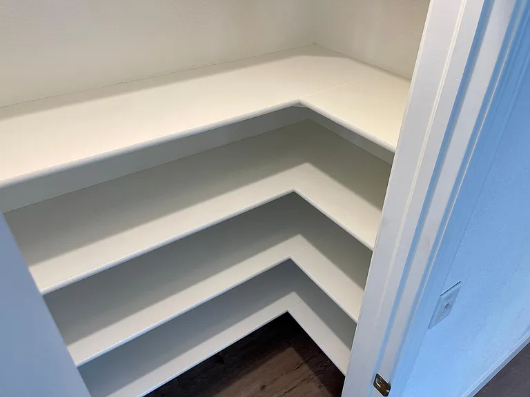 Every surface in this home is freshly painted_ included inside the walk-in kitchen pantry