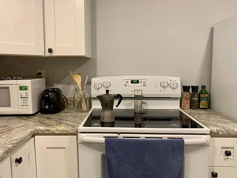 Basement level kitchen