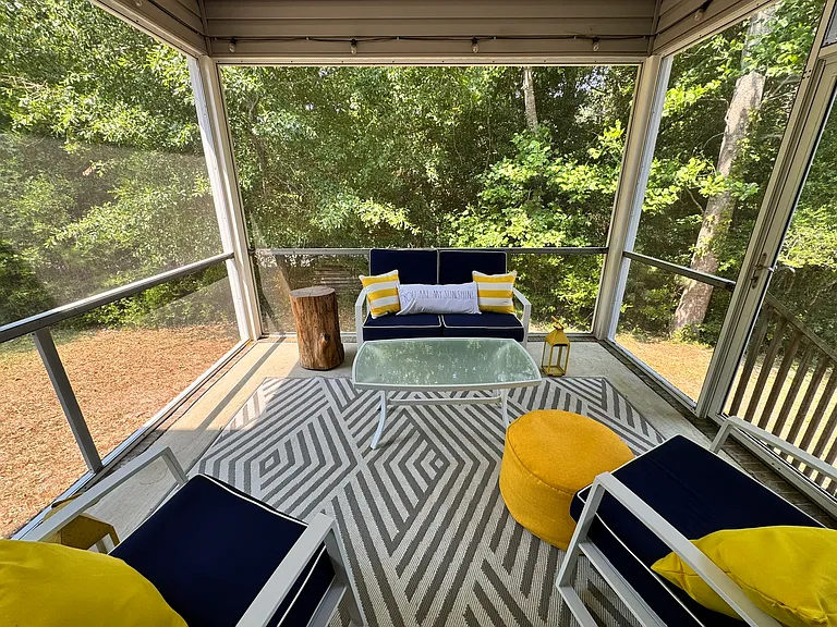 Screened in back porch