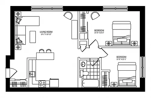 Floor plan 1371B-A