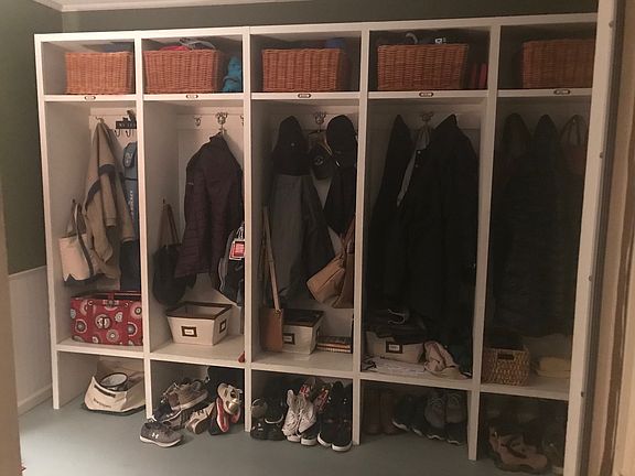 Mudroom with heated floor