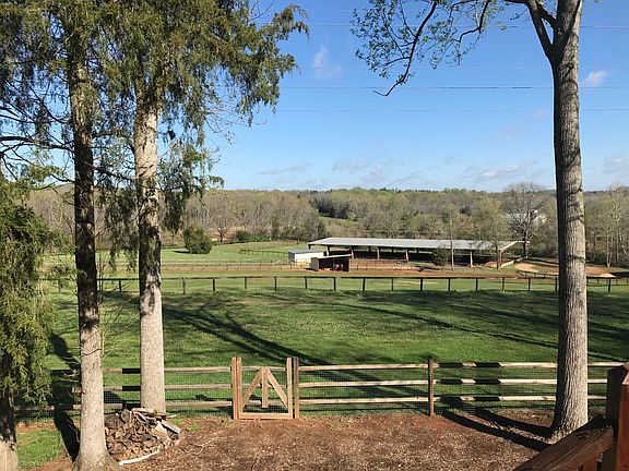 Horse farm view from deck