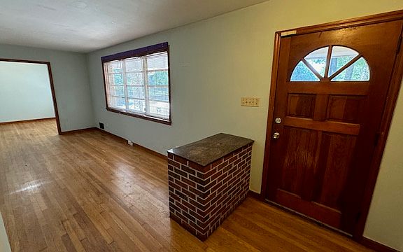 Front Entry Door and Living Room