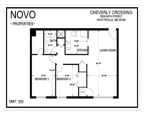 Floor plan 2 Bedroom