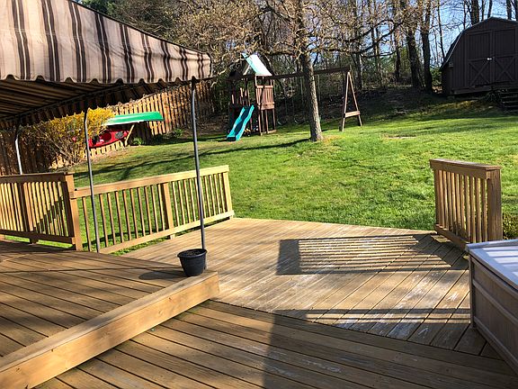 large partially covered deck