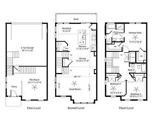 Floor plan Westbrook Alt Townhome