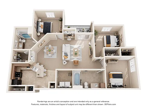 Floor plan The Sycamore w/ Bay Window