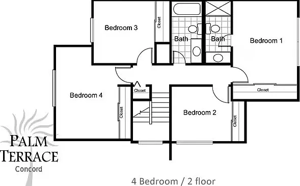 4 bedroom 2nd floor