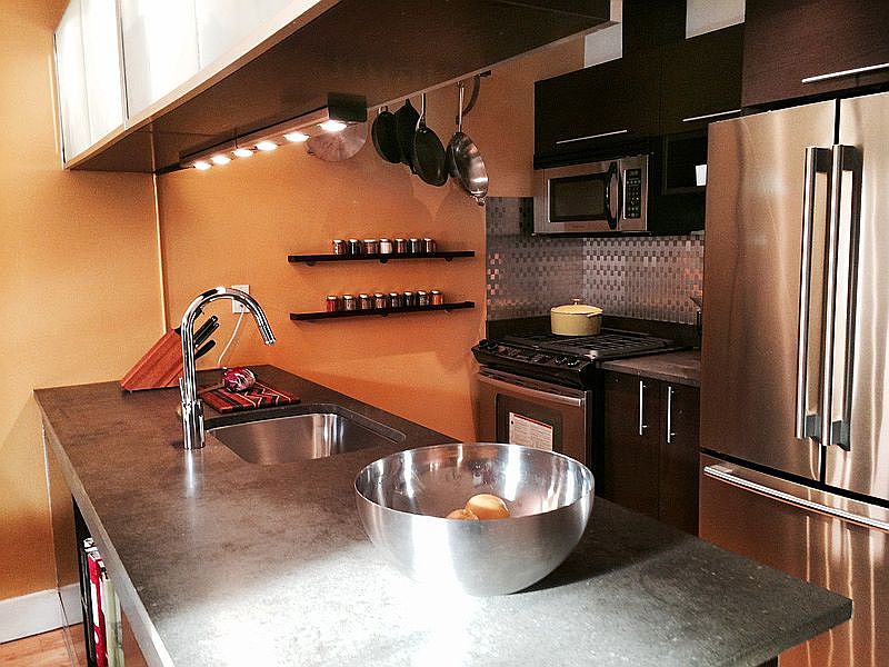 Open chef's kitchen