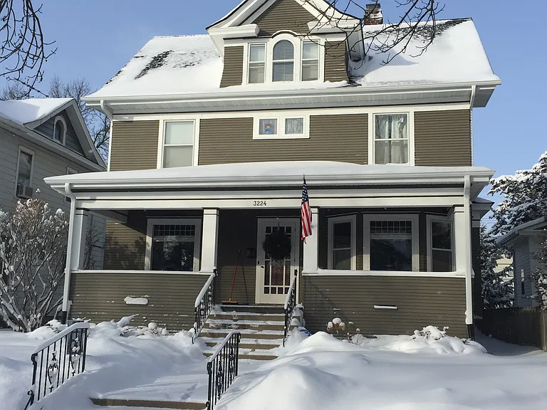 Front of house, winter