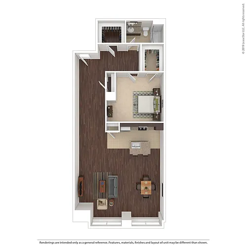 Floor plan One Bedroom