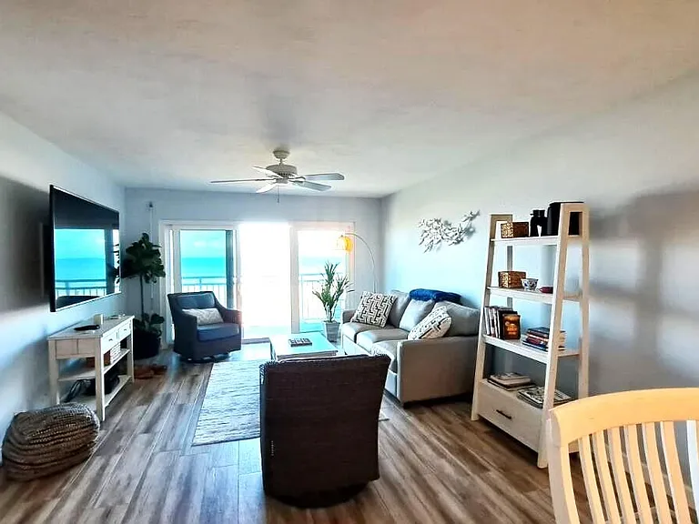 Living Room with Direct Ocean Views