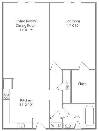 Floor plan Crowders-Renovated